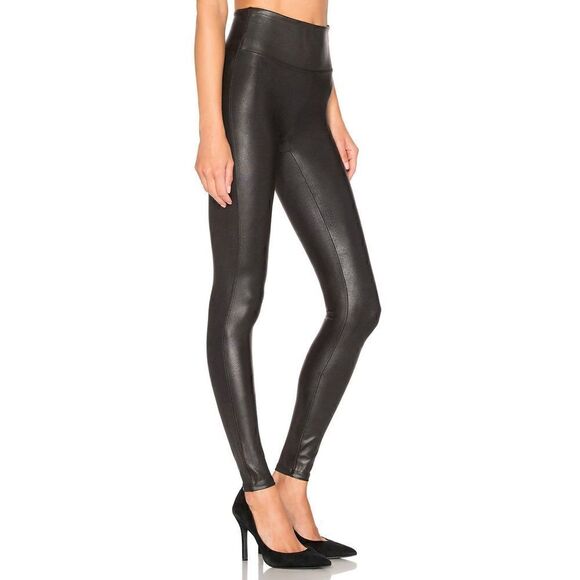 Spanx Faux Leather Legging in Black NWOT Size Large - Picture 2 of 9